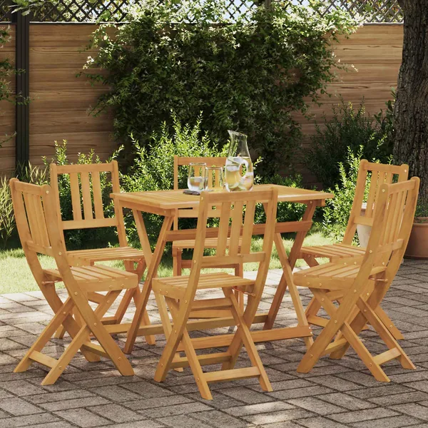 Chaises de bistrot d'extérieur 6 pcs Naturel