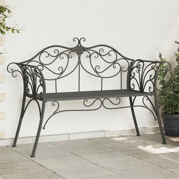 Banc de jardin 2-Nombre de places 130 x 47 x 90 cm Acier