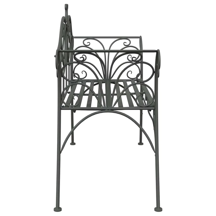 Banc de jardin 2-Nombre de places 130 x 47 x 90 cm Acier - 4