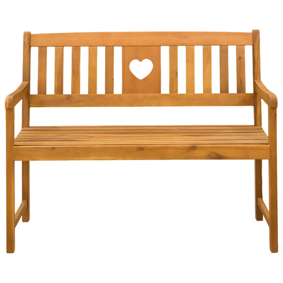Banc extérieur Naturel 110 x 55,5 x 90 cm Bois d'Acacia Massif - 3