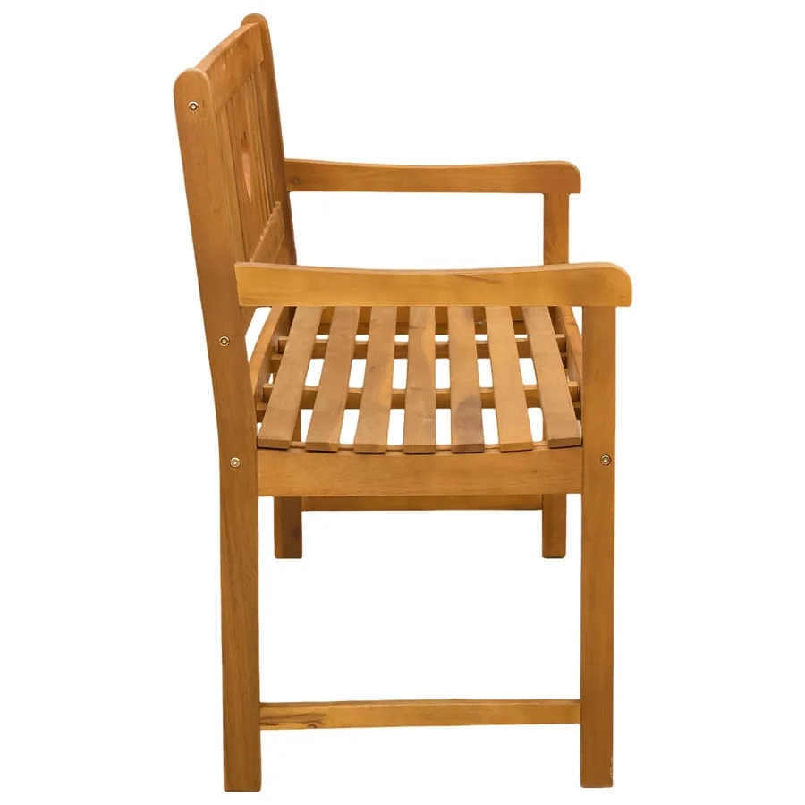 Banc extérieur Naturel 110 x 55,5 x 90 cm Bois d'Acacia Massif - 4