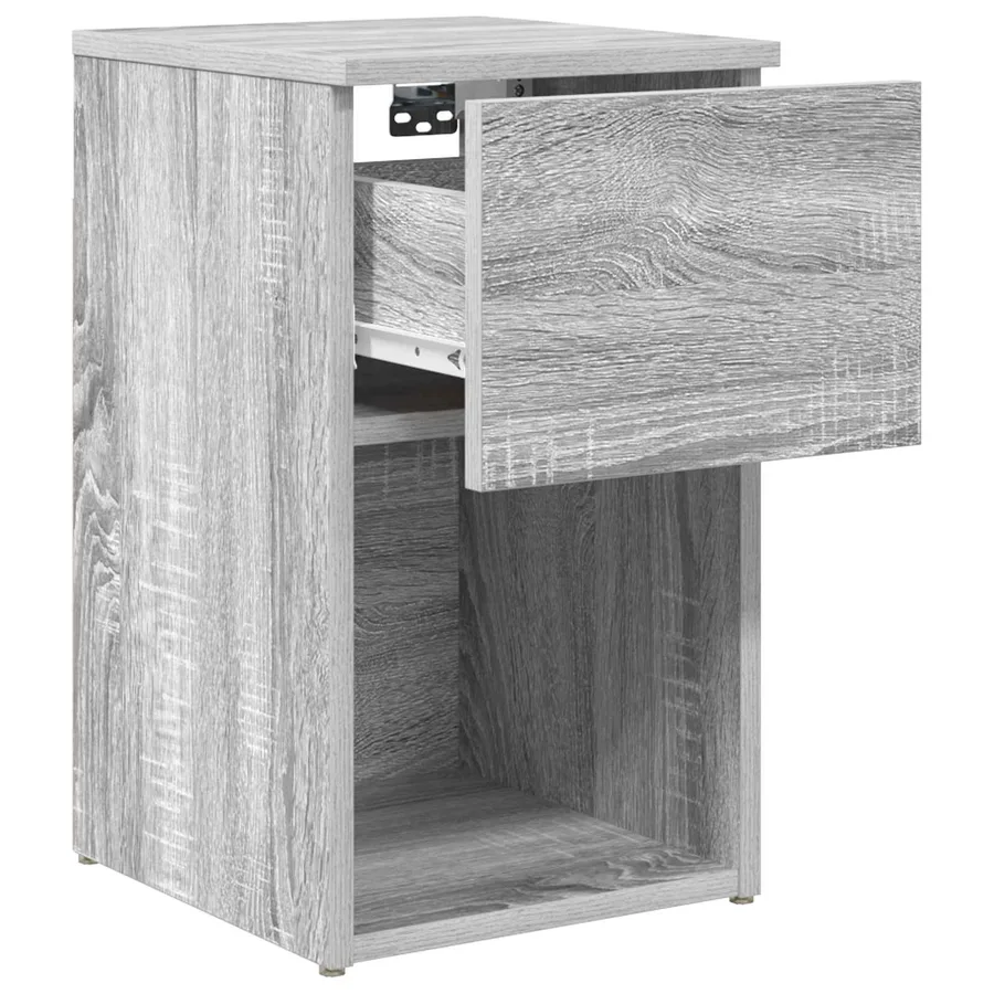 Armoire de lit Sonoma gris 29 x 31,5 x 49 cm Bois d'ingénierie - 5