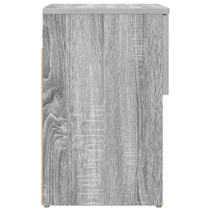 Armoire de lit Sonoma gris 29 x 31,5 x 49 cm Bois d'ingénierie - 7