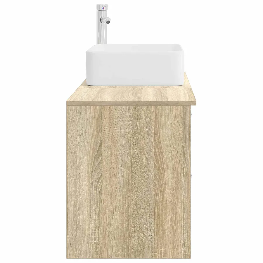 Ensemble de mobilier de salle de bain 2 pcs Chêne Sonoma - 5