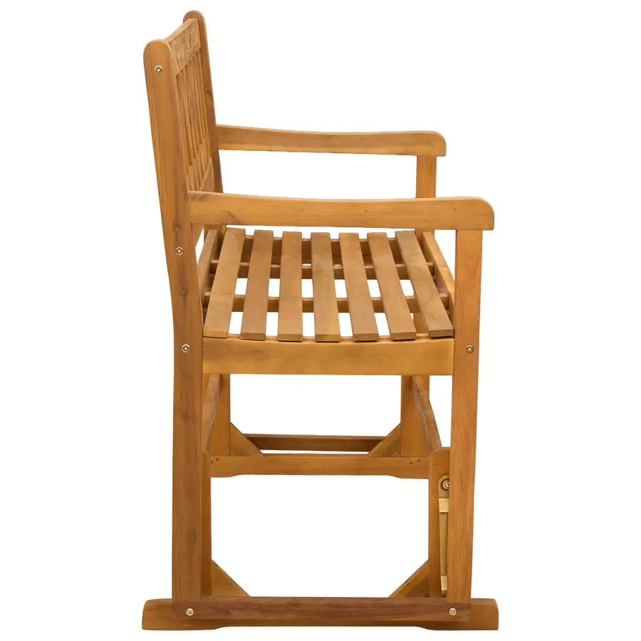 Banc à bascule de jardin Naturel 110 x 59 x 97 cm - 4