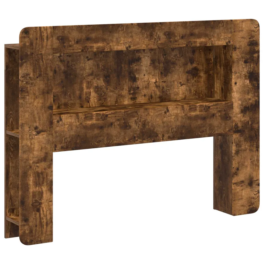 Cabinet de Tête de Lit Chêne fumé Bois d’ingénierie - 2