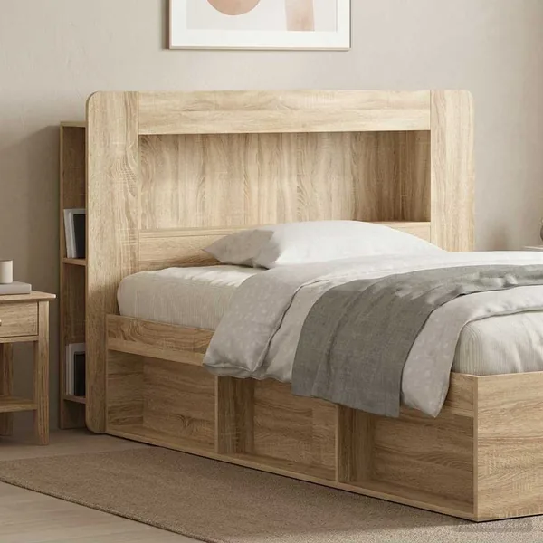 Cabinet de Tête de Lit Chêne Sonoma Bois d’ingénierie