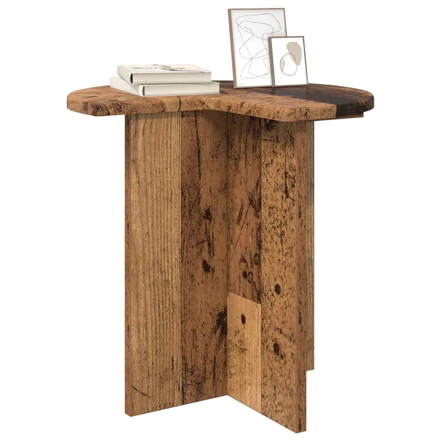 Table d'appoint avec stockage 2 pcs Bois ancien Ø 39 x 38 cm - 3