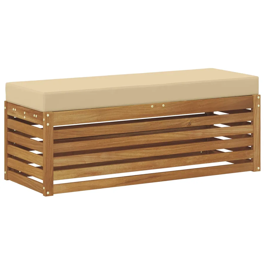 Banc de Jardin Bois d'Acacia Massif Naturel - 2