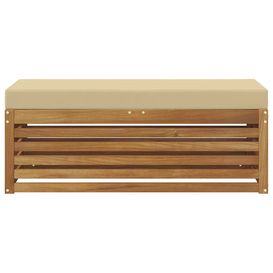 Banc de Jardin Bois d'Acacia Massif Naturel - 3