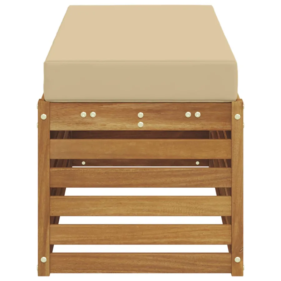 Banc de Jardin Bois d'Acacia Massif Naturel - 4