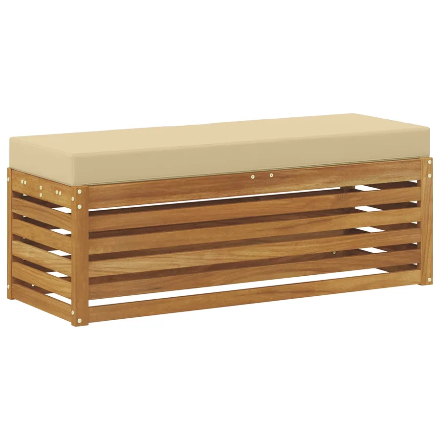 Banc de Jardin Bois d'Acacia Massif Naturel - 5