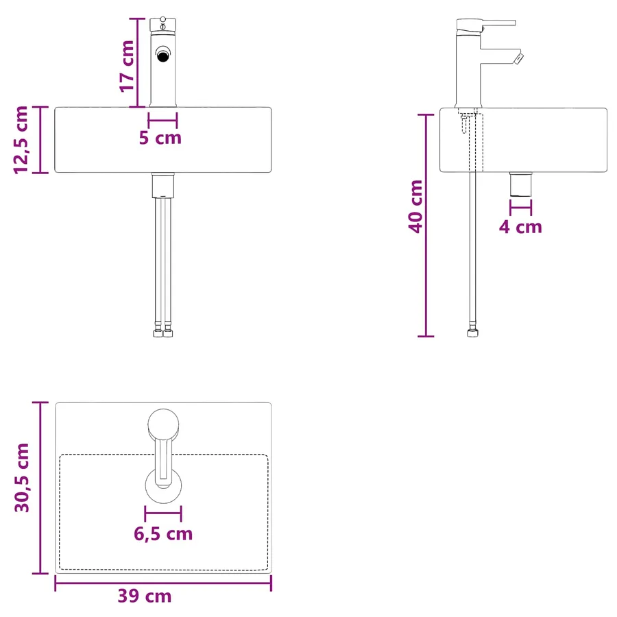 Ensemble de mobilier de salle de bain 2 pcs Sonoma gris - 11