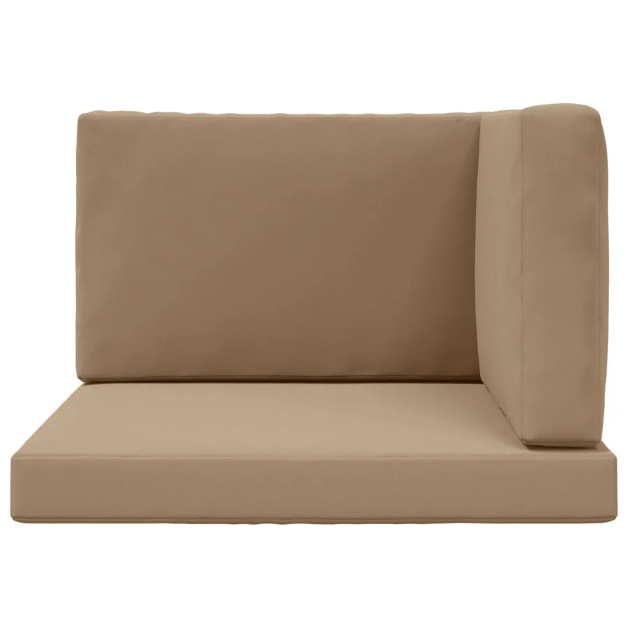 Coussin de canapé d'extérieur 3 pcs Taupe Polyester - 6