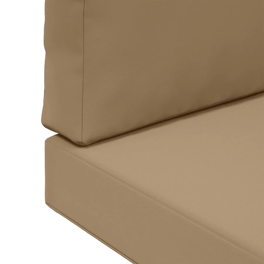 Coussin de canapé d'extérieur 3 pcs Taupe Polyester - 9