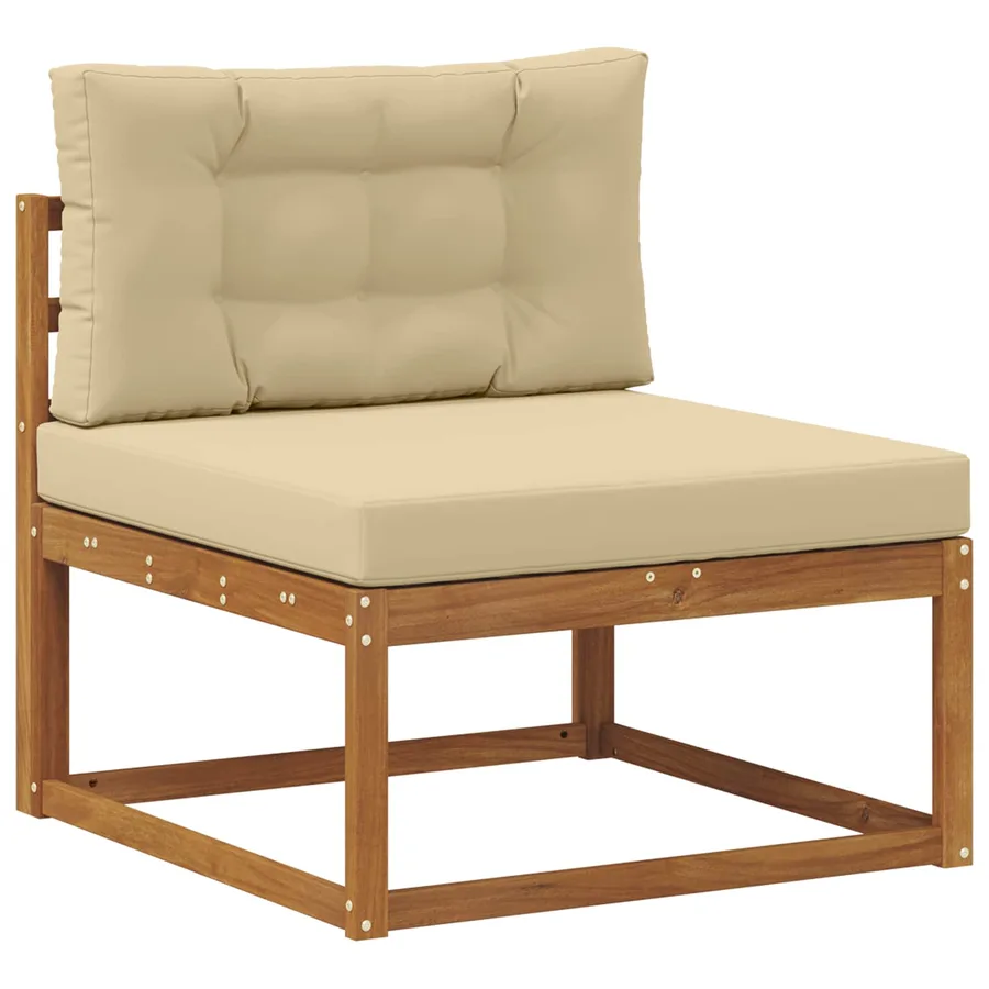 Ensemble de canapés d'extérieur Naturel et Beige - 4
