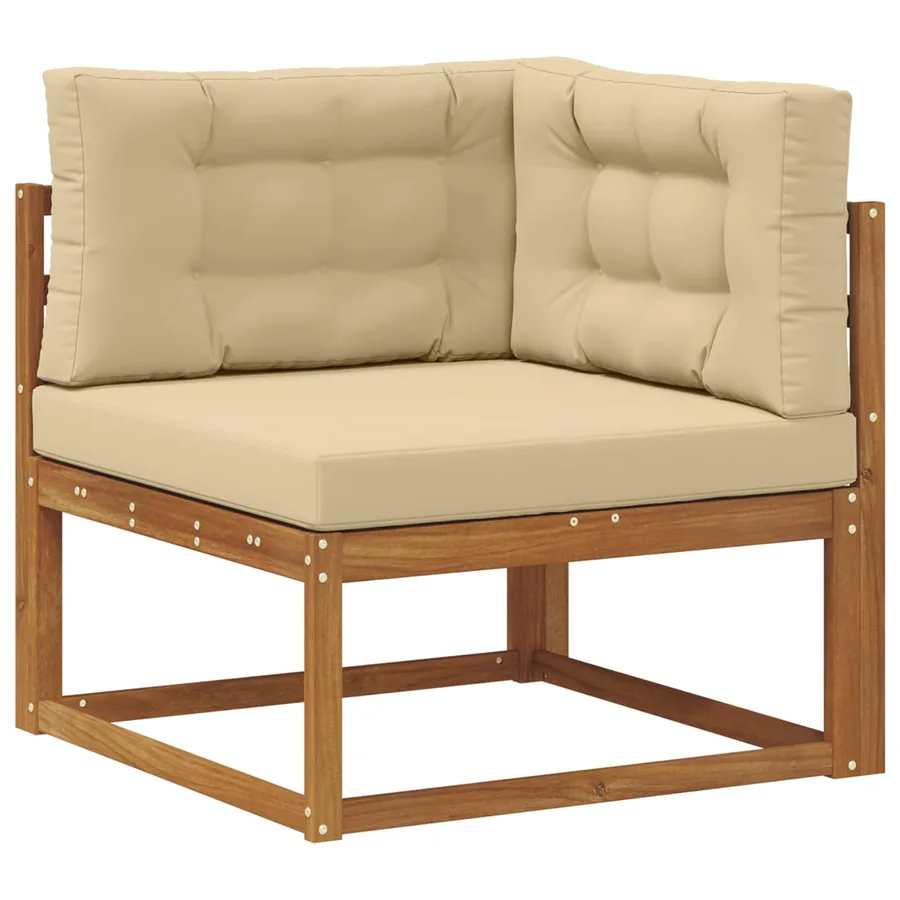 Ensemble de canapés d'extérieur Naturel et Beige - 5