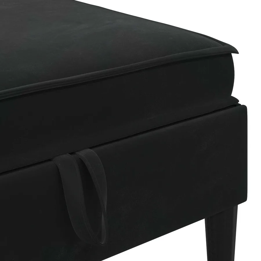 Ensemble de meubles pour le salon 6 pcs Noir Velours - 7