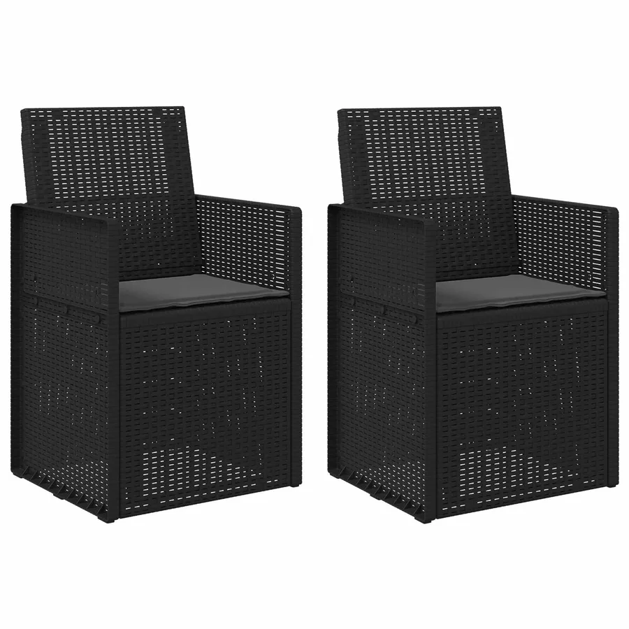 Chaises de jardin salle à manger 2 pcs Anthracite PP - 2