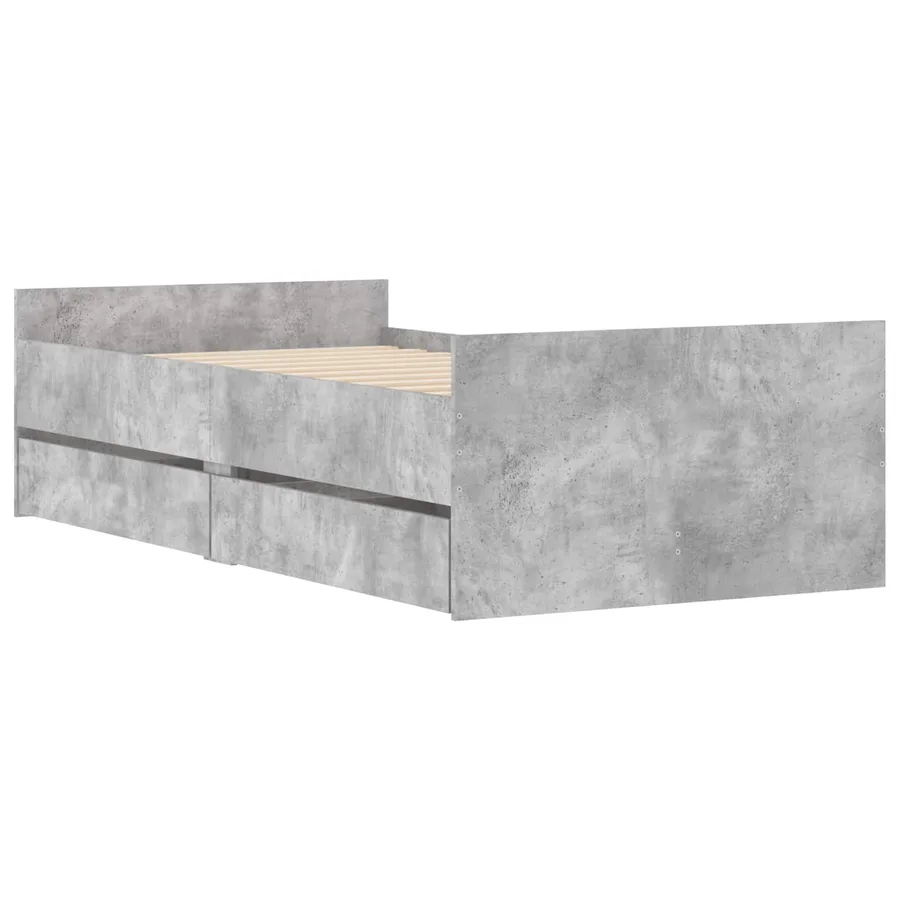 Cadre de lit avec rangement Sonoma gris 80 x 200 cm - 3