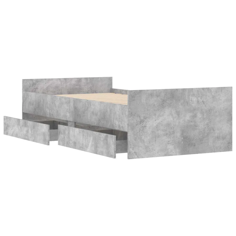 Cadre de lit avec rangement Sonoma gris 80 x 200 cm - 4