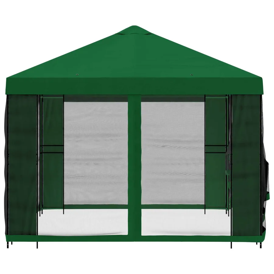 Abri de jardin avec parois 4 × 3 m Vert Polyester et Acier - 6