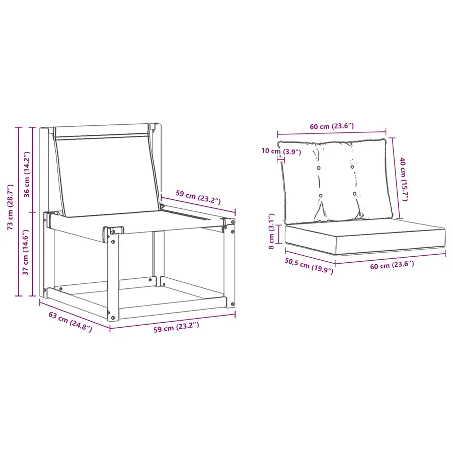 Sofa de milieu extérieur - 8