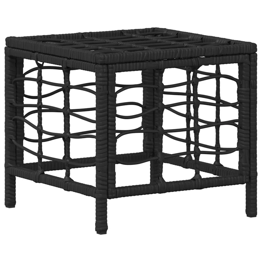 Ensemble de salle à manger pour jardin 4 pcs Noir et gris - 6