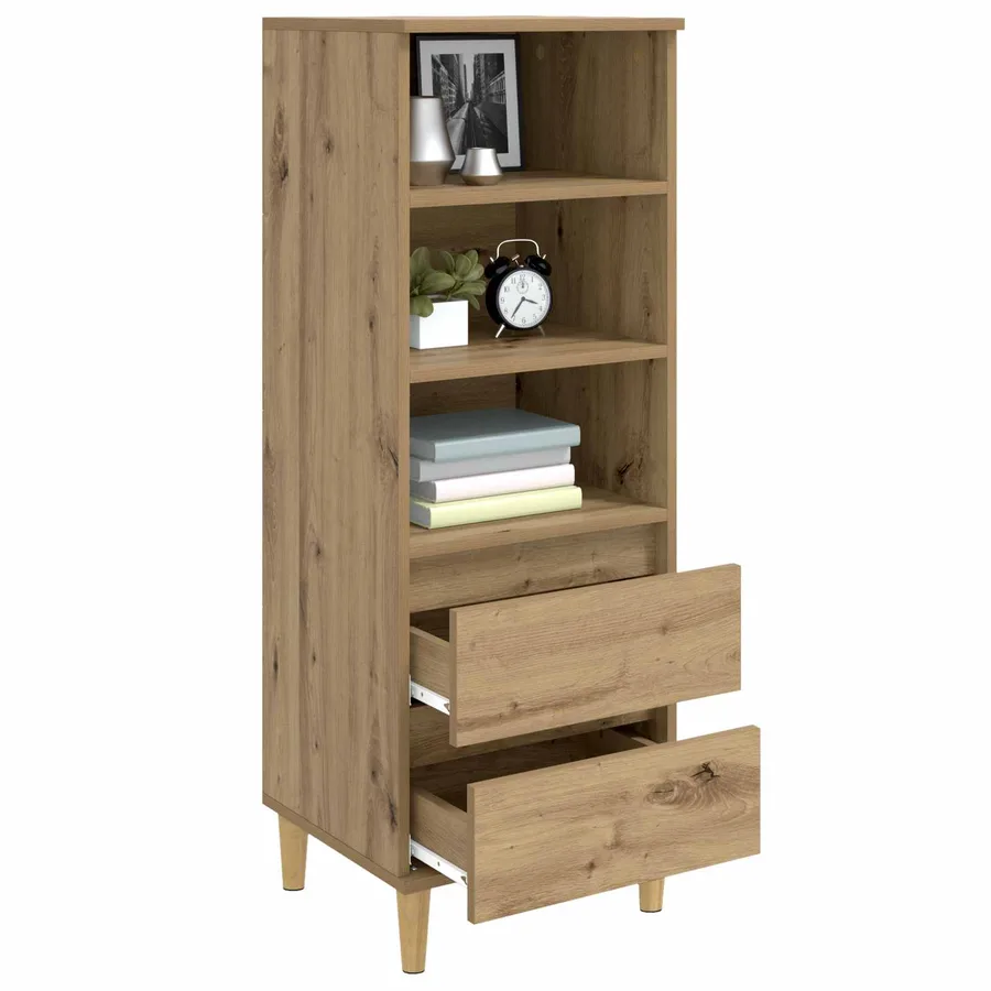 Haut Armoire Chêne artisanal 40 x 36 x 110 cm Bois d'ingénierie - 2