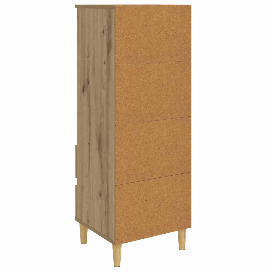 Haut Armoire Chêne artisanal 40 x 36 x 110 cm Bois d'ingénierie - 4