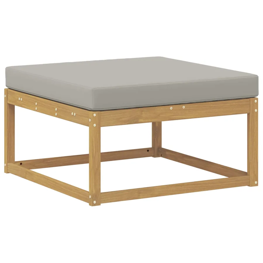 Pouf d'Extérieur Polyester Blanc - 2