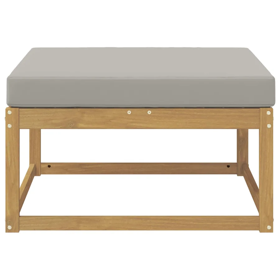 Pouf d'Extérieur Polyester Blanc - 3