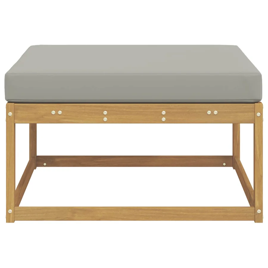 Pouf d'Extérieur Polyester Blanc - 4