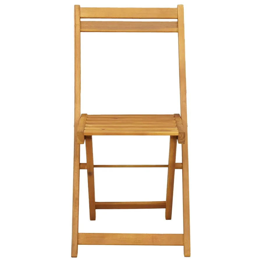 Chaises de jardin pliantes 4 pcs Naturel 40 x 53 x 80 cm - 5