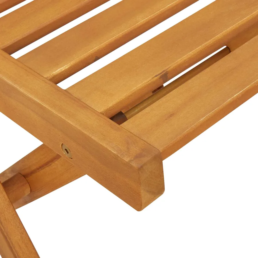 Chaises de jardin pliantes 4 pcs Naturel 40 x 53 x 80 cm - 9