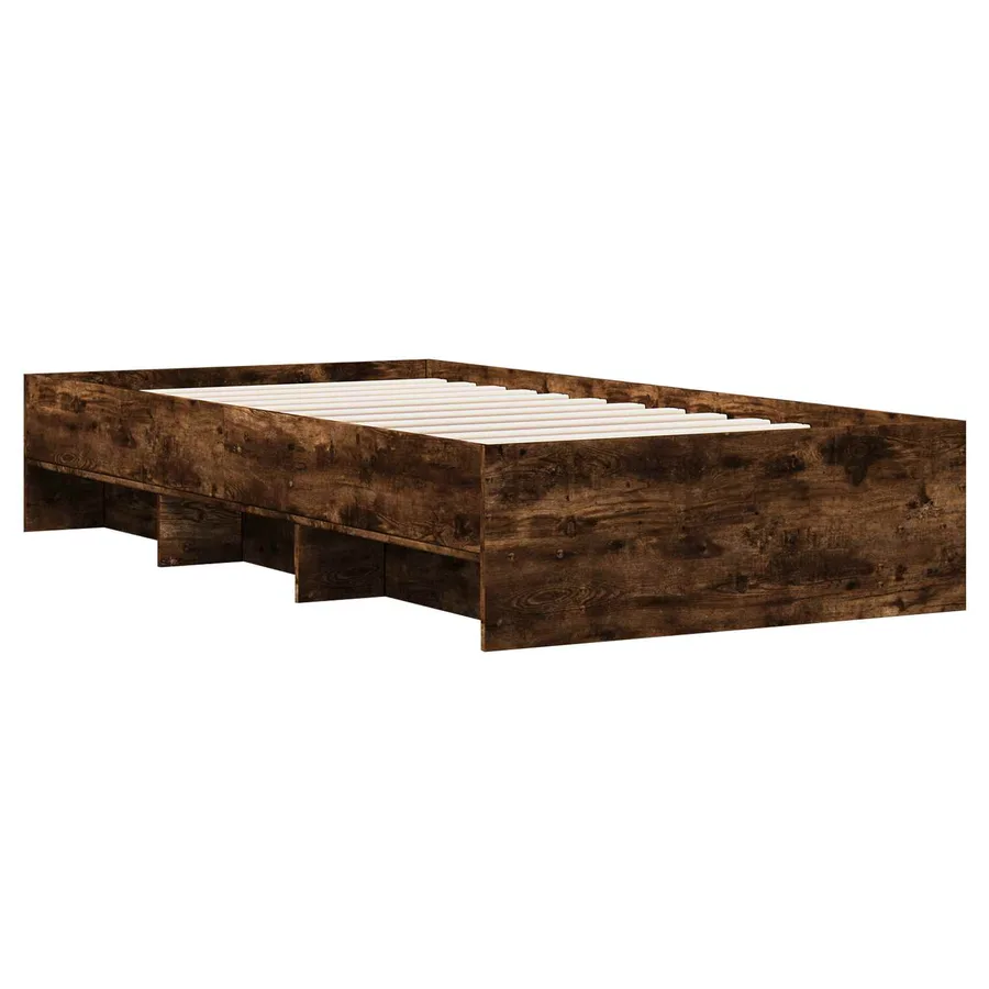 Cadre de lit Chêne fumé 80 x 200 cm Bois d'ingénierie - 6