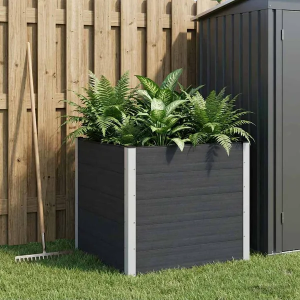 Jardinière surélevée Noir 100 x 100 x 91 cm