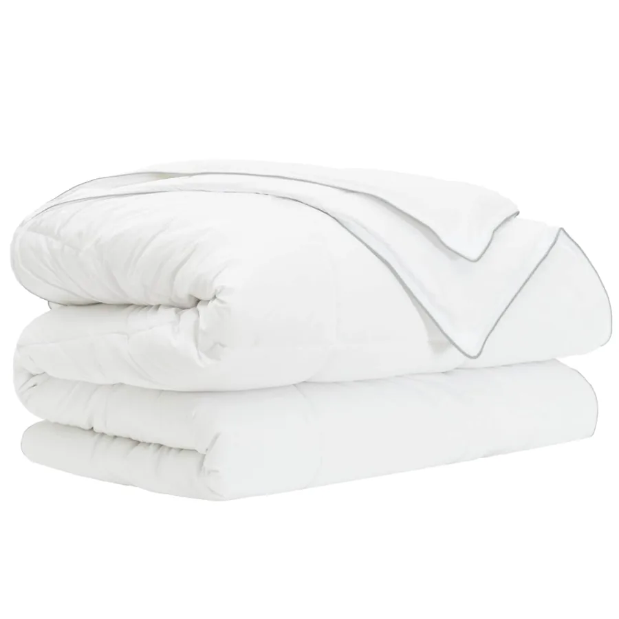 Duvet complet toute l'année Blanc 200 x 220 cm Fibre de bambou