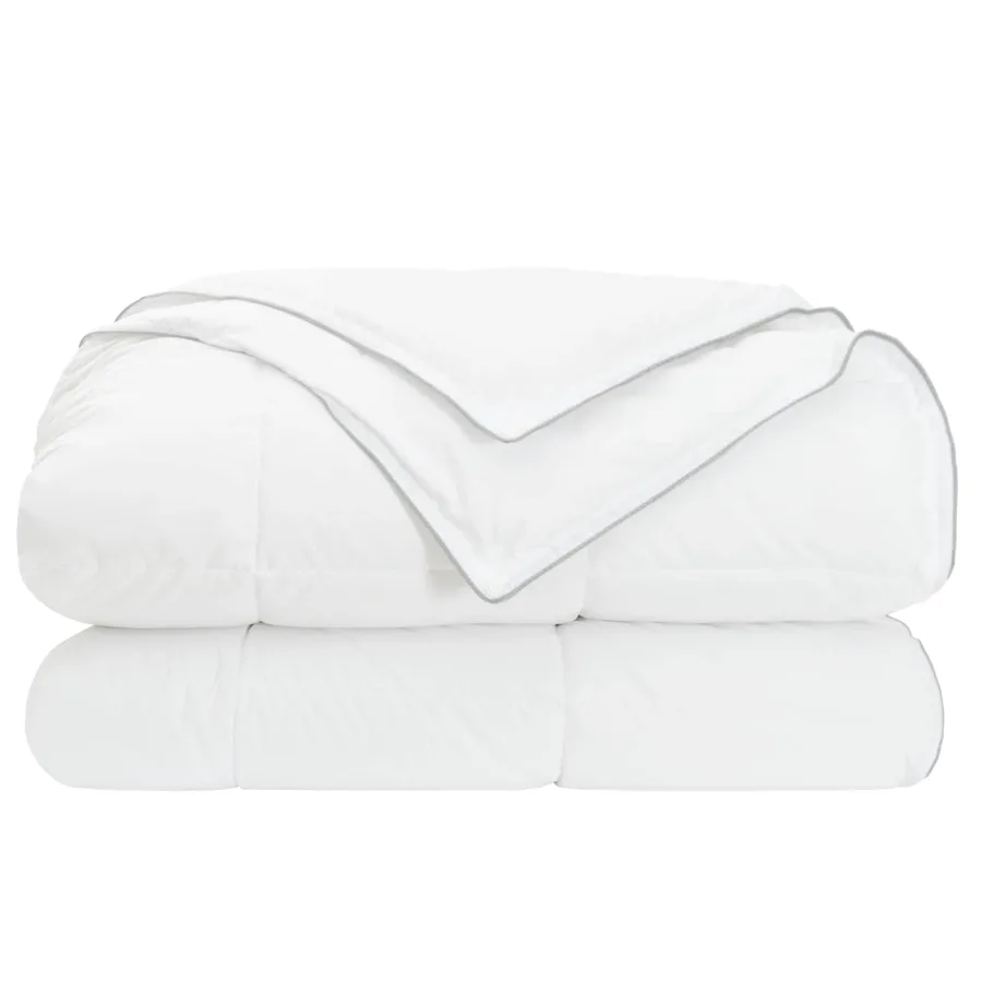 Duvet complet toute l'année Blanc 200 x 220 cm Fibre de bambou - 4