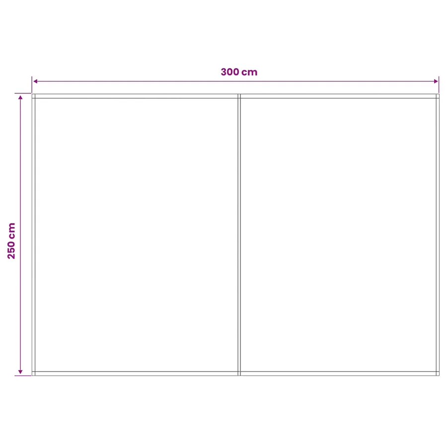 Toile de rechange pour auvent Anthracite 300 x 250 cm Polyester - 5