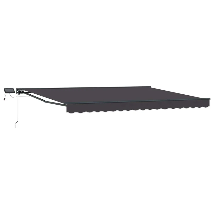 Cadre de store manuel avec LEDs Anthracite 5 × 3,5 m - 2