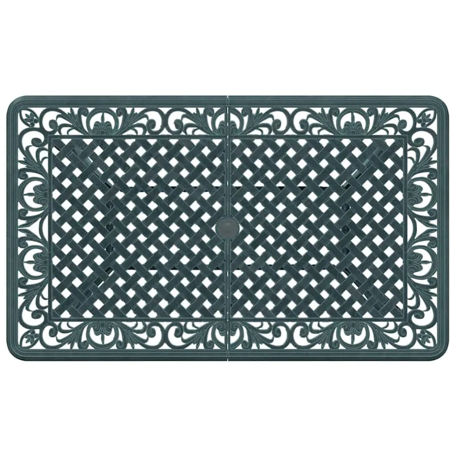 Ensemble de salle à manger pour jardin 5 pcs Vert Aluminium - 10