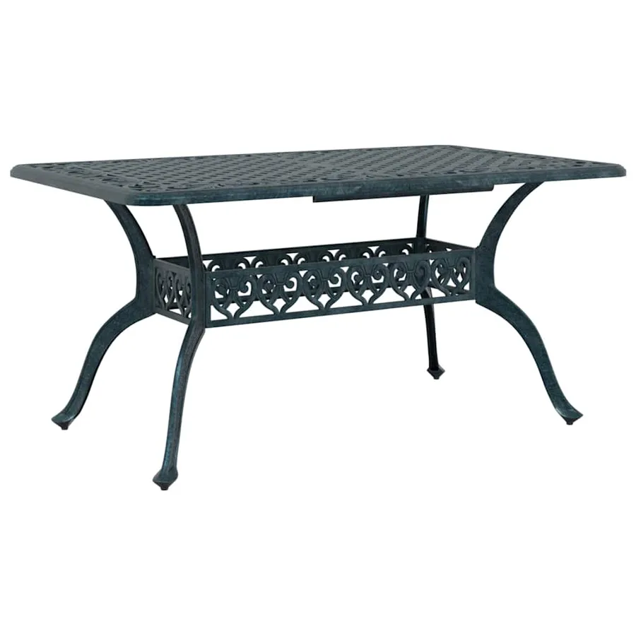 Ensemble de salle à manger pour jardin 5 pcs Vert Aluminium - 6