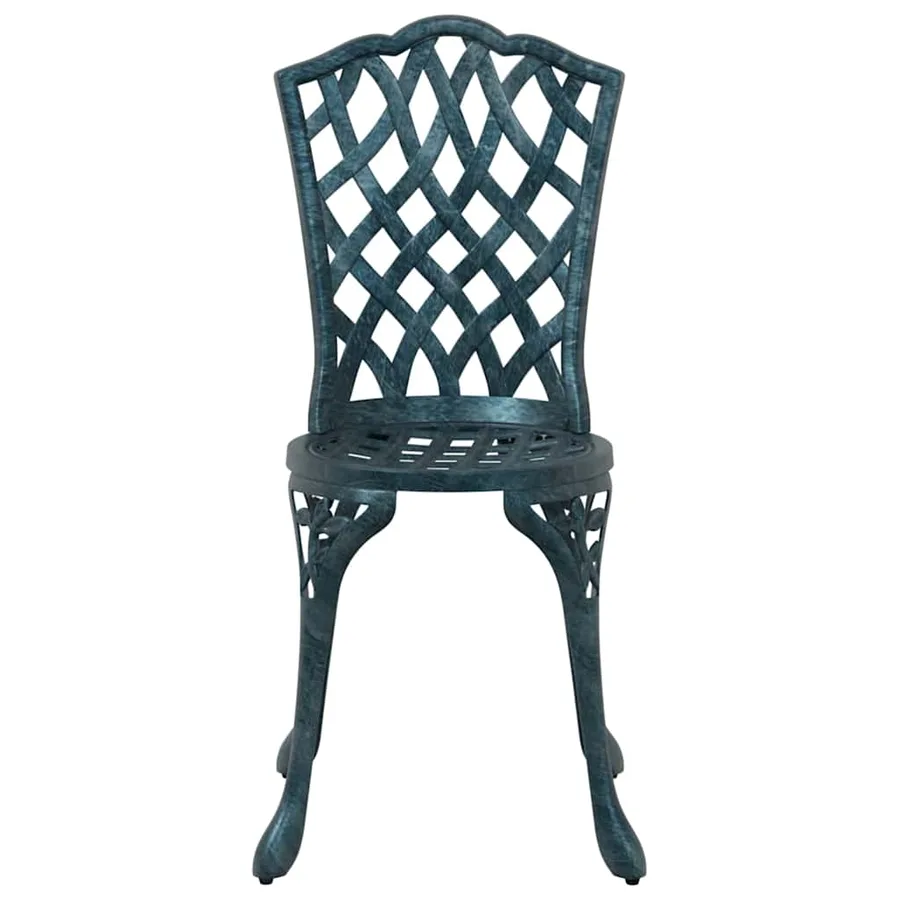 Ensemble de salle à manger pour jardin 7 pcs Vert Aluminium - 9