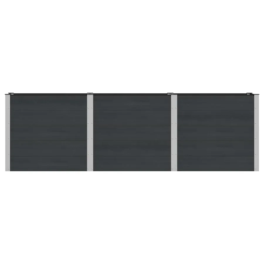Jardinière surélevée Noir 300 x 50 x 91 cm - 3
