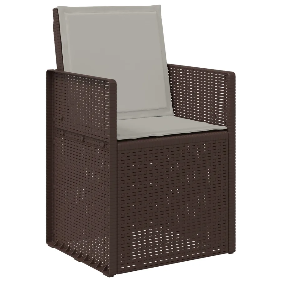 Ensemble de salle à manger pour jardin avec coussin 3 pcs PP - 6
