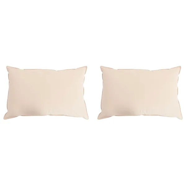 Oreiller 2 pcs Beige 40 x 60 cm Fibre de Kapok