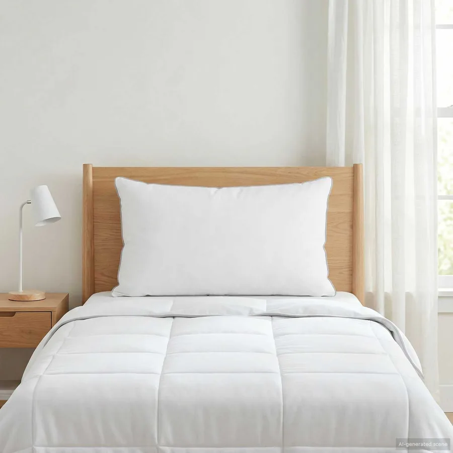 Oreiller Blanc 50 x 70 cm Fibre de bambou