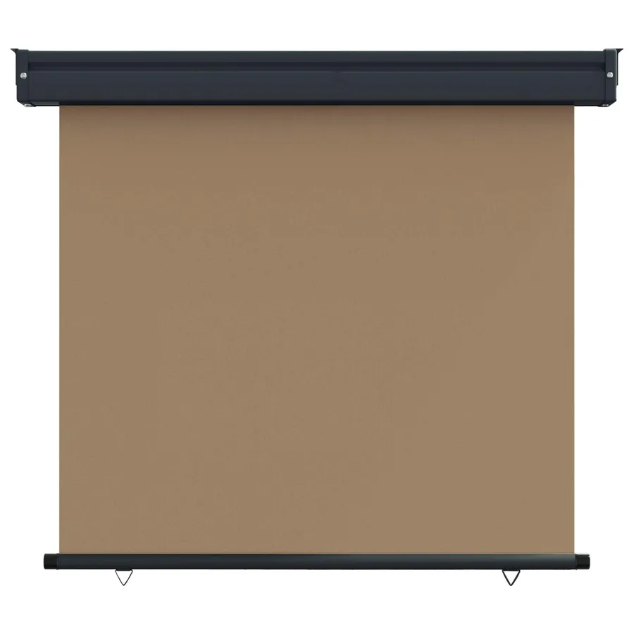 Store latéral de balcon 100 x 250 cm 100% polyester fer acier - 2