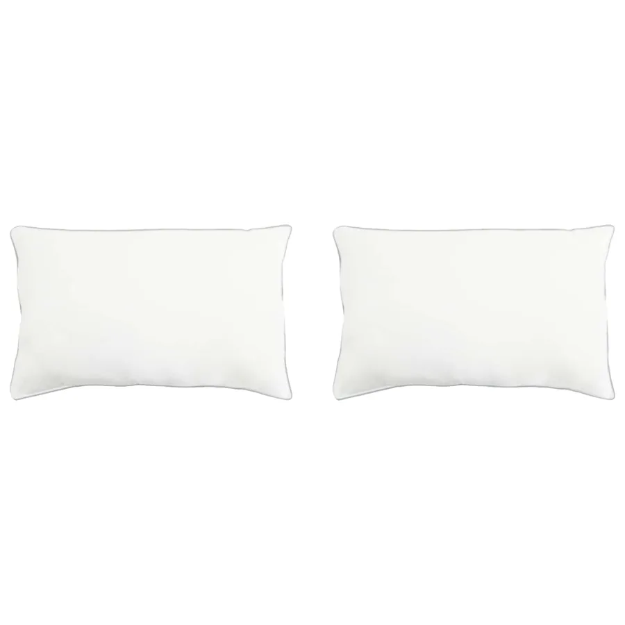 Oreiller 2 pcs Blanc 60 x 80 cm Fibre de bambou